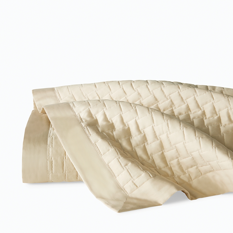 Sferra Sampietrini Cotton Quilt, Full/queen In Sand