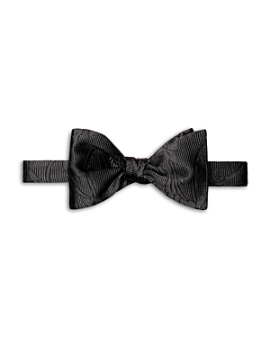 Eton Silk Jacquard Bow Tie In Dark Grey