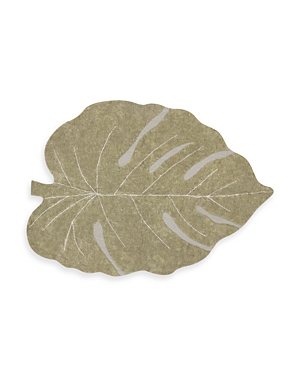 Lorena Canals Washable Rug Monstera In Green