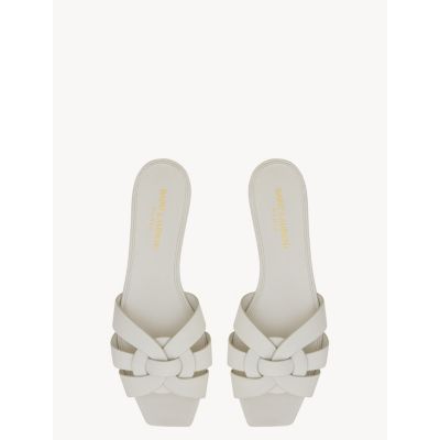 Saint Laurent Women's Tribute Mules in Patent Leather