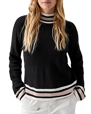 Shop Sanctuary Sporty Striped Sweater In Black Multi