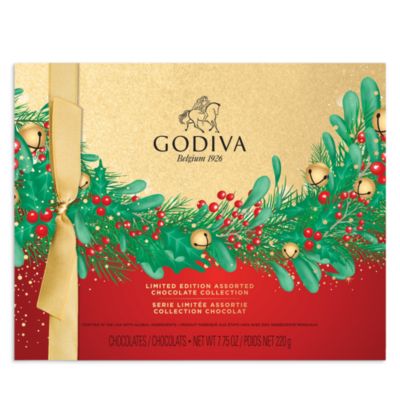 Godiva Holiday Wreath Chocolate Assortment Gift Box, 18 Piece