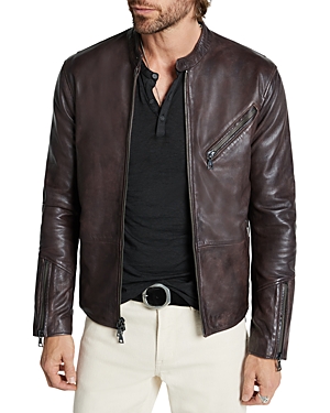 John Varvatos Conner Leather Racer Jacket
