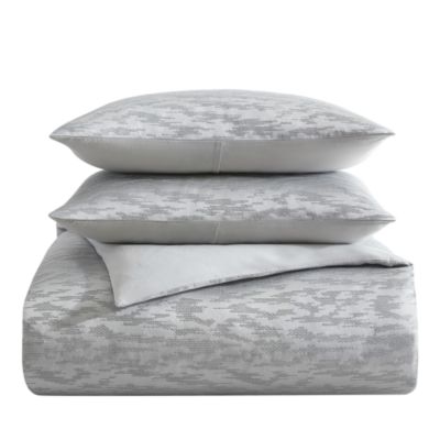 Vera Wang - Illusion Grey Comforter Set, Queen