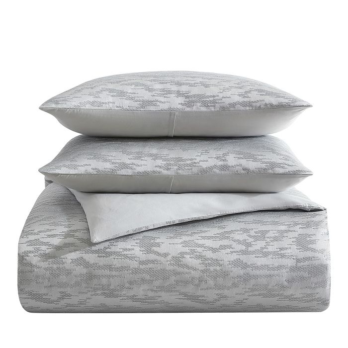 Vera Wang Illusion Grey Duvet Cover Set, Queen Bloomingdale's