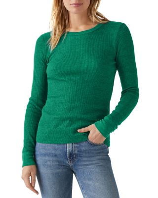 Michael Stars Juliet Thermal Tee In Beetle