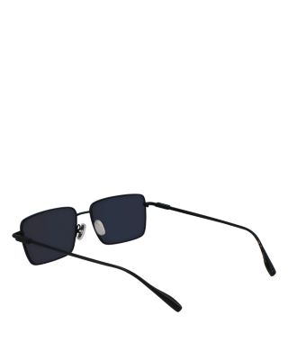 Prisma Rectangular Metal Sunglasses, 57mm