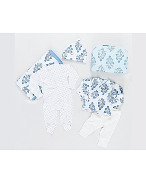 Pink Chicken Unisex Baby Take Home Set - Baby In Blue Floral