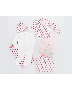 Pink Chicken Unisex Baby Take Home Set - Baby In Pink Floral