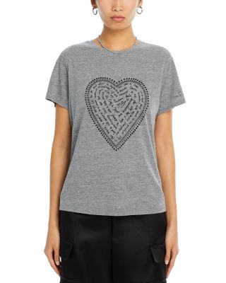 Rhinestone Heart Graphic Tee
