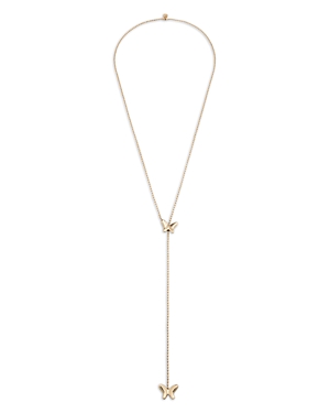 Volare Butterfly Y Necklace in 18K Gold Plated, 33.5