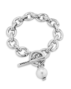 Uno De 50 Yolo Link Toggle Bracelet In Silver