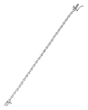 Bloomingdale's Diamond Link Bracelet In 14k White Gold. 1.50 Ct. T.w.