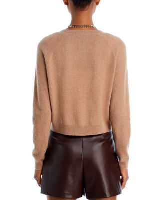 100% Cashmere Crewneck Cardigan - Exclusive