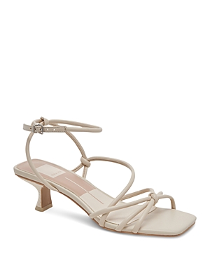Dolce Vita Bev Ankle Strap Sandal In Ivory Leather