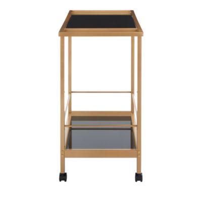 Gaelle Two Tier Bar Cart with Handles