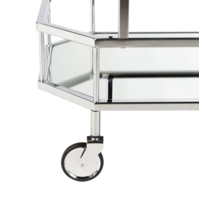 Silva 2 Tier Octagon Bar Cart