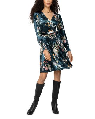 Perfect Faux Wrap Blouson Sleeve Dress In Vklf