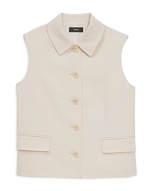 THEORY COLLARED TAILORED VEST