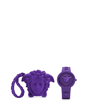 Shop Versace Medusa Pop Watch, 39mm In Purple