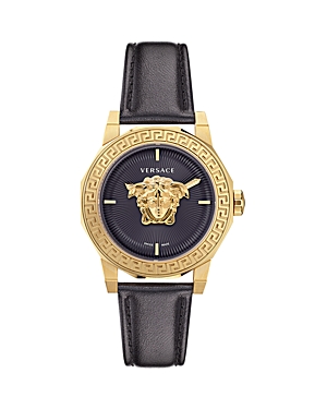 Shop Versace Medusa Deco Watch, 38mm In Black