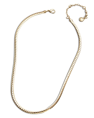 Shop Baublebar Stevie Flat Chain Necklace, 16 In Gold