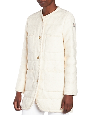 Shop Moncler Epafo Quilted Button Front Jacket In Miscellaneous