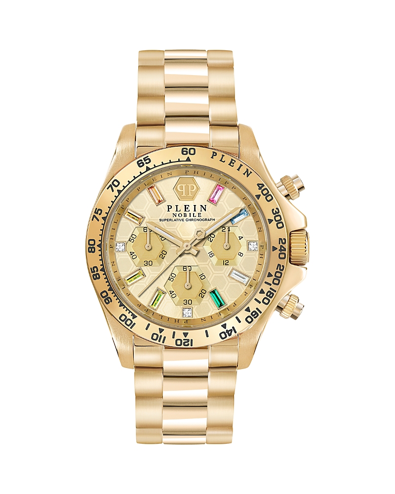 Philipp Plein Nobile Lady Chronograph Watch In Gold