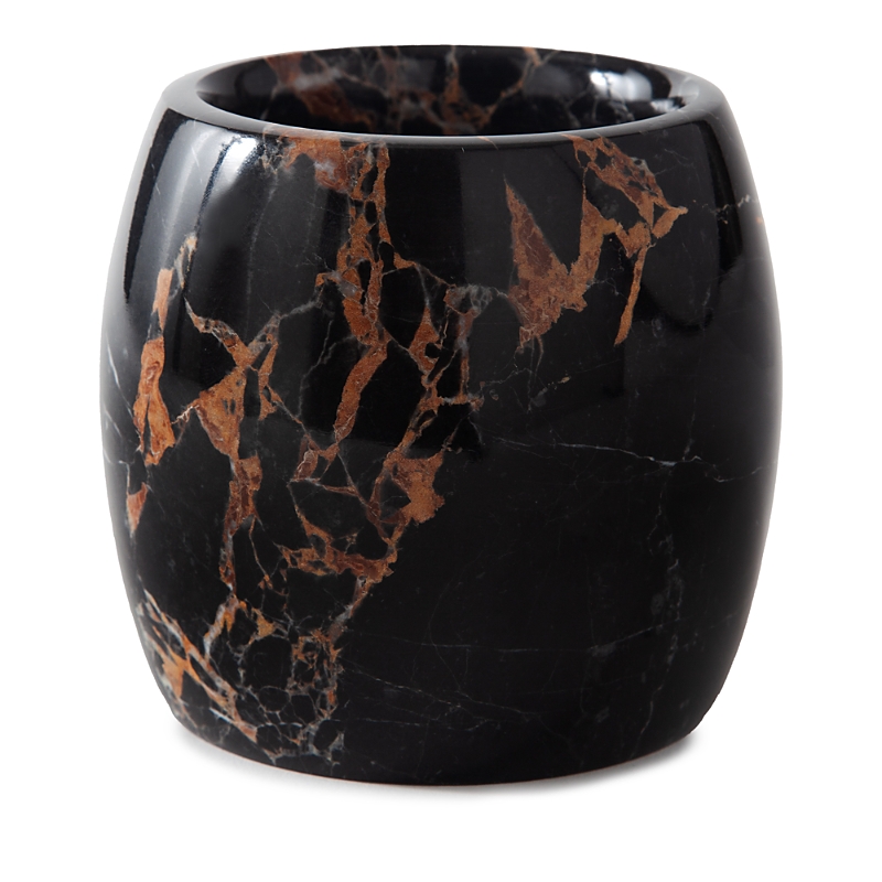 Kassatex Athenas Toothbrush Holder/tumbler In Black/gold