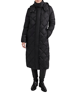 Hobbs London Avril Hooded Puffer Coat In Black