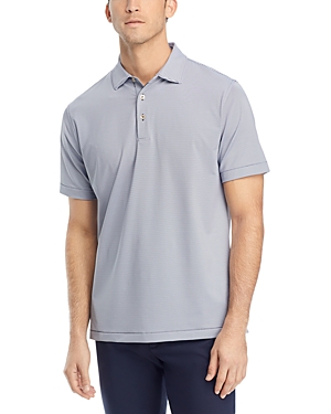 Shop Peter Millar Crown Sport Jubilee Classic Fit Short Sleeve Performance Jersey Polo Shirt In Iron