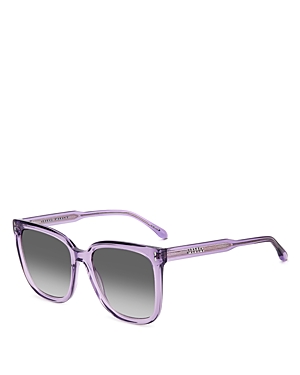 Isabel Marant Square Sunglasses, 57mm In Purple/gray Gradient
