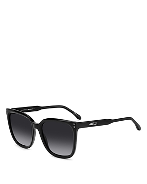 Isabel Marant Square Sunglasses, 57mm In Black/gray Gradient