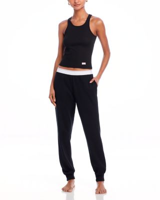 Alexander Wang - Ribbed Knit Racerback Tank Top & Waffle Jogger Pants