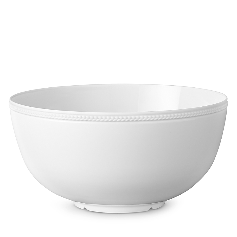 L'objet Soie Tresse White Serving Bowl In White