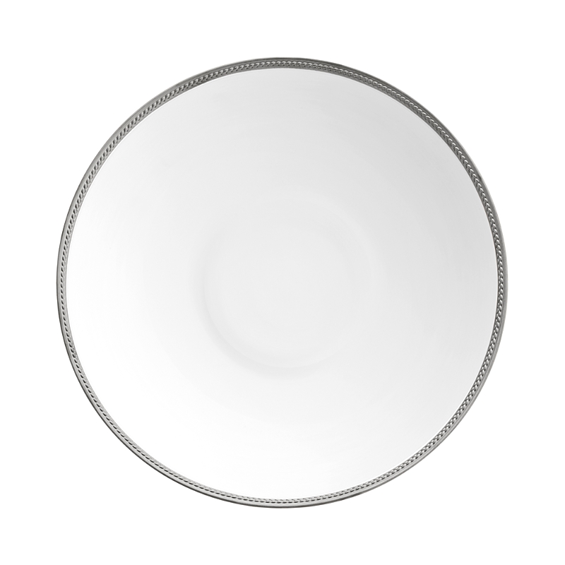 L'objet Soie Tressee Platinum-plated Coupe Bowl In Silver