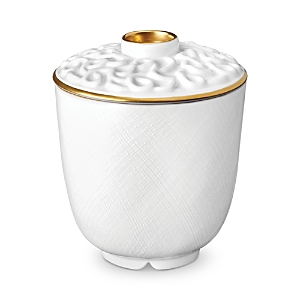 L'objet Han Gold Tea Cup With Lid In White