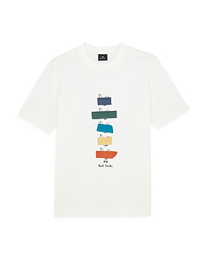 Shop Ps By Paul Smith Taped Bunnies Short Sleeve Tee In White
