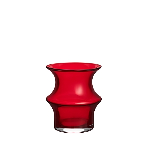 Kosta Boda Pagod Vase, Small In Red