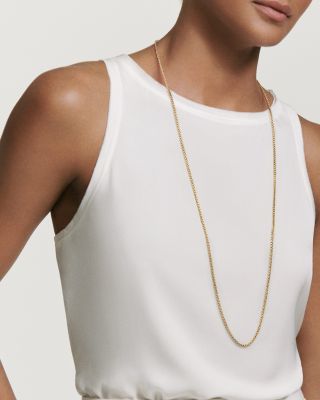 Small Box Chain in Gold, 20"