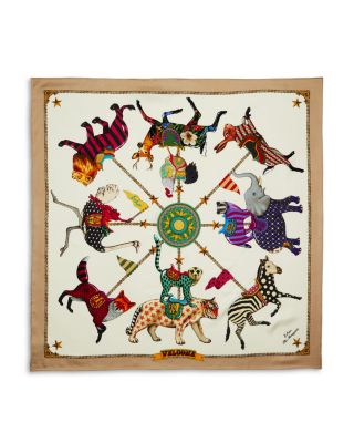 Animal Menagerie Silk Square Scarf