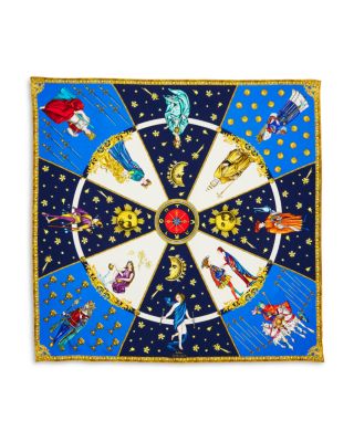 In The Cards Silk Square Scarf