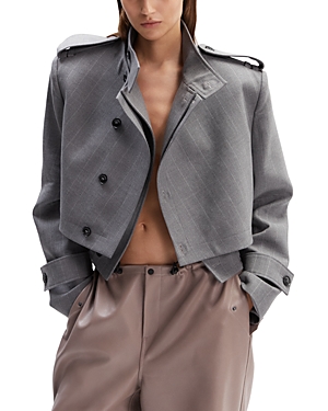 The Mannei Arezzo Cropped Wool Jacket