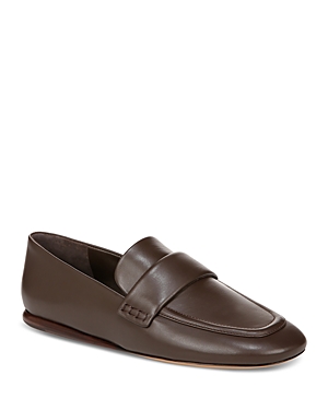 Vince Women's Davis Leather Loafer Flats In Cacao Brown Leather