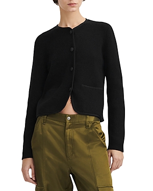 Shop Rag & Bone Nancy Crewneck Cardigan In Black