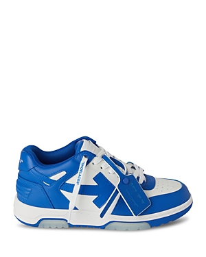 Off-white Blue And White Out Of Office Sneakers In White Navy