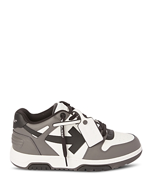 Shop Off-white Men's Out Of Office Low Top Sneakers In Dark Grey
