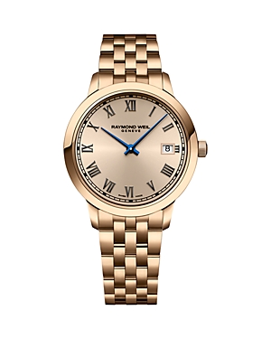 Shop Raymond Weil Toccata Watch, 34mm In Rose Gold