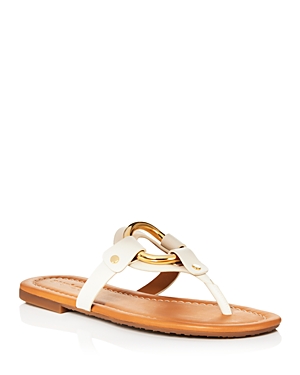 Shop See By Chloé See By Chloe Women's Hana Slip On Thong Flip Flop Sandals In Natural
