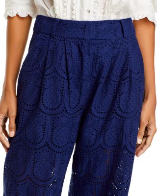 FARM Rio Eyelet Pants | Bloomingdale's